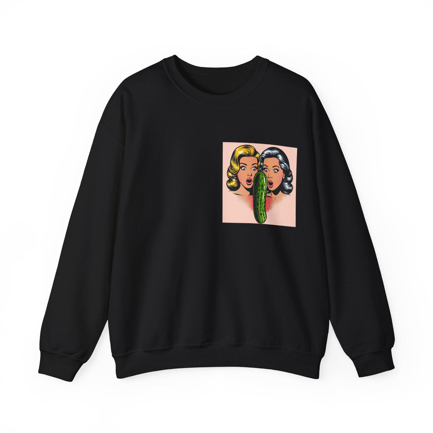 Shocking Cucumber Sweatshirt – Retro Pop Art Design for Bold Style