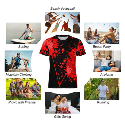 Sickstem Cartoonish Red Splatter T-Shirt icy Silk