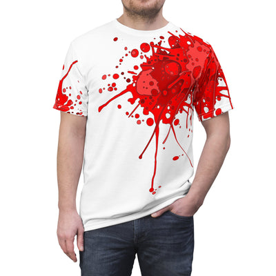 Sickstem Red Ink Splatter Splash T-shirt V2