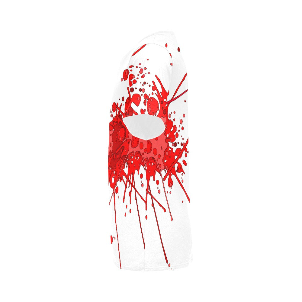 Sickstem Red Ink Splatter Splash T-shirt V3