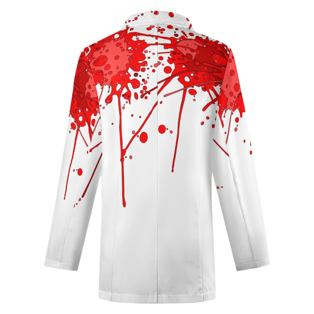 Sickstem's bold Red Ink Splatter Splash Women's Suit Blazer