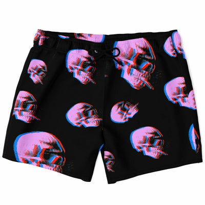 Skull with burning Cigarette - Van Gogh Tribute Swim Shorts