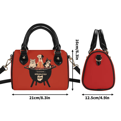 Springfields BBQ Meme Sweatshirt (AKA They’re Eating the Pets) – Mini Boston Satchel Handbag