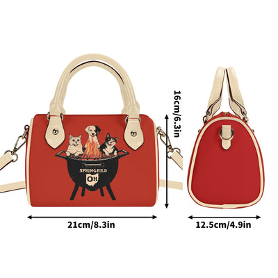 Springfields BBQ Meme Sweatshirt (AKA They’re Eating the Pets) – Mini Boston Satchel Handbag