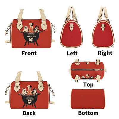 Springfields BBQ Meme Sweatshirt (AKA They’re Eating the Pets) – Mini Boston Satchel Handbag