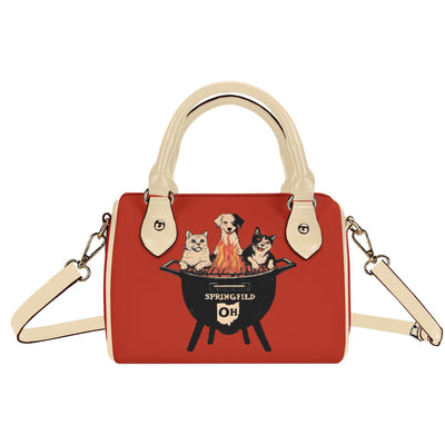 Springfields BBQ Meme Sweatshirt (AKA They’re Eating the Pets) – Mini Boston Satchel Handbag