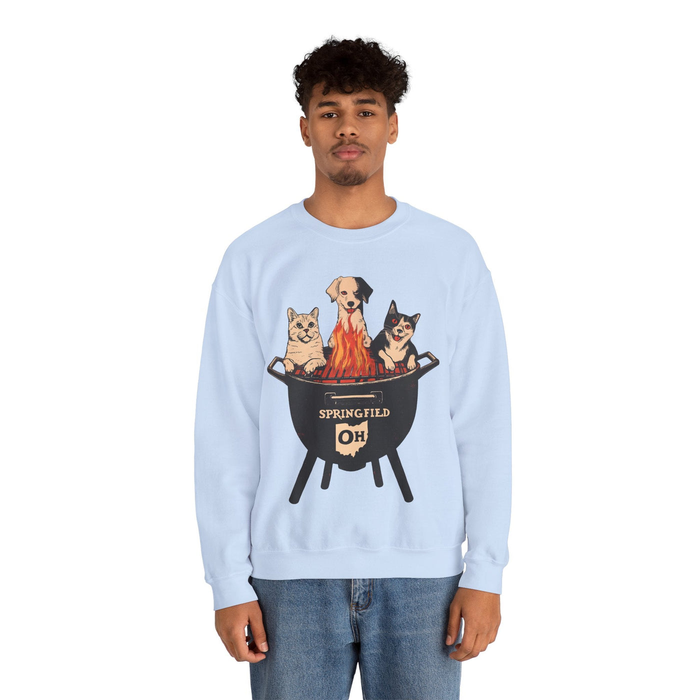 Springfield's BBQ Meme Sweatshirt (Aka They Are Eating The Pets)