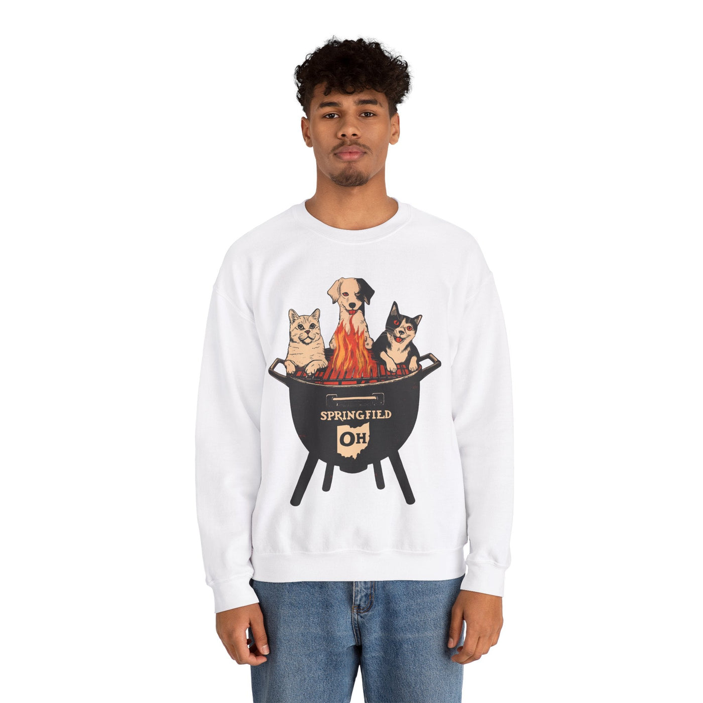 Springfield's BBQ Meme Sweatshirt (Aka They Are Eating The Pets)