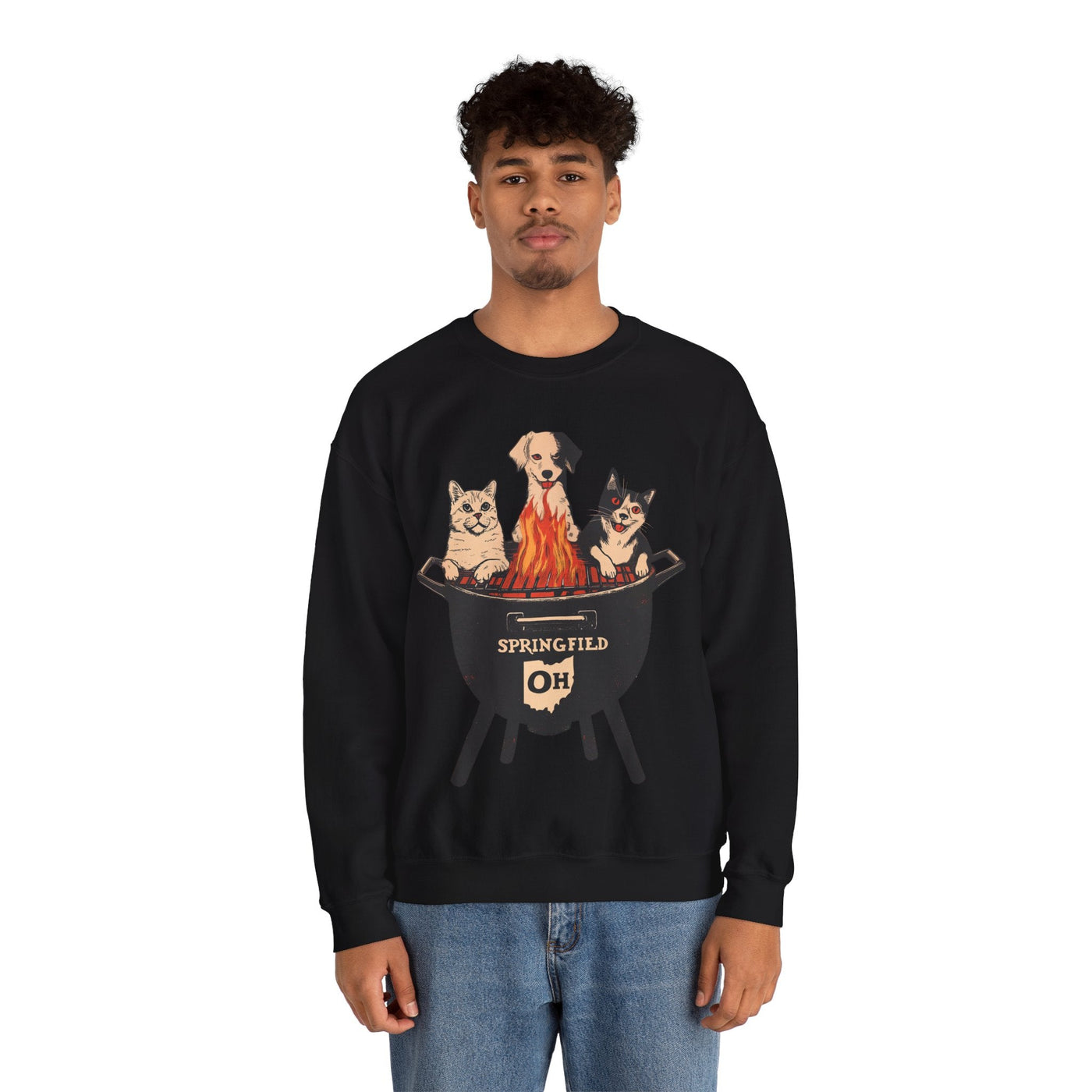 Springfield's BBQ Meme Sweatshirt (Aka They Are Eating The Pets)