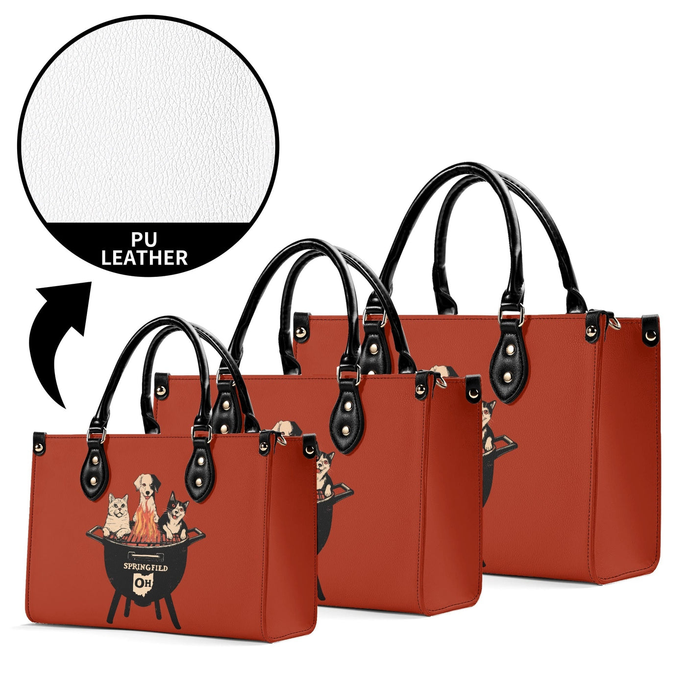 Springfields BBQ Meme Sweatshirt (Aka They Are Eating The Pets) Tote Luxury Handbag