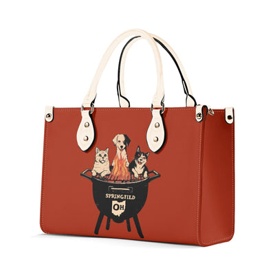 Springfields BBQ Meme Sweatshirt (Aka They Are Eating The Pets) Tote Luxury Handbag