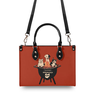 Springfields BBQ Meme Sweatshirt (Aka They Are Eating The Pets) Tote Luxury Handbag