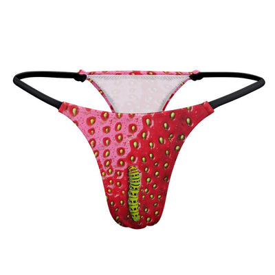 Strawberry & Caterpillar Sexy Thong - Bold Fun Swimwear