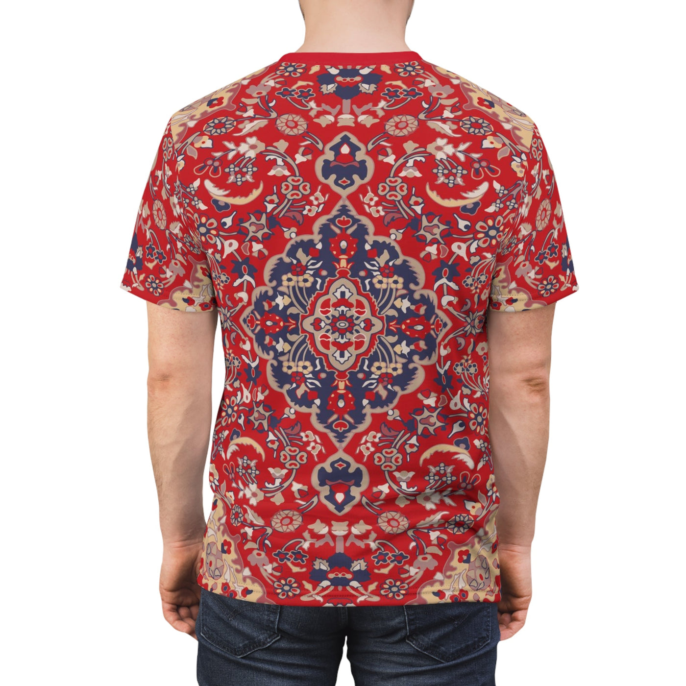 The Dude's Bowling Tape AOP T-Shirt With Iconic Rug Graphic