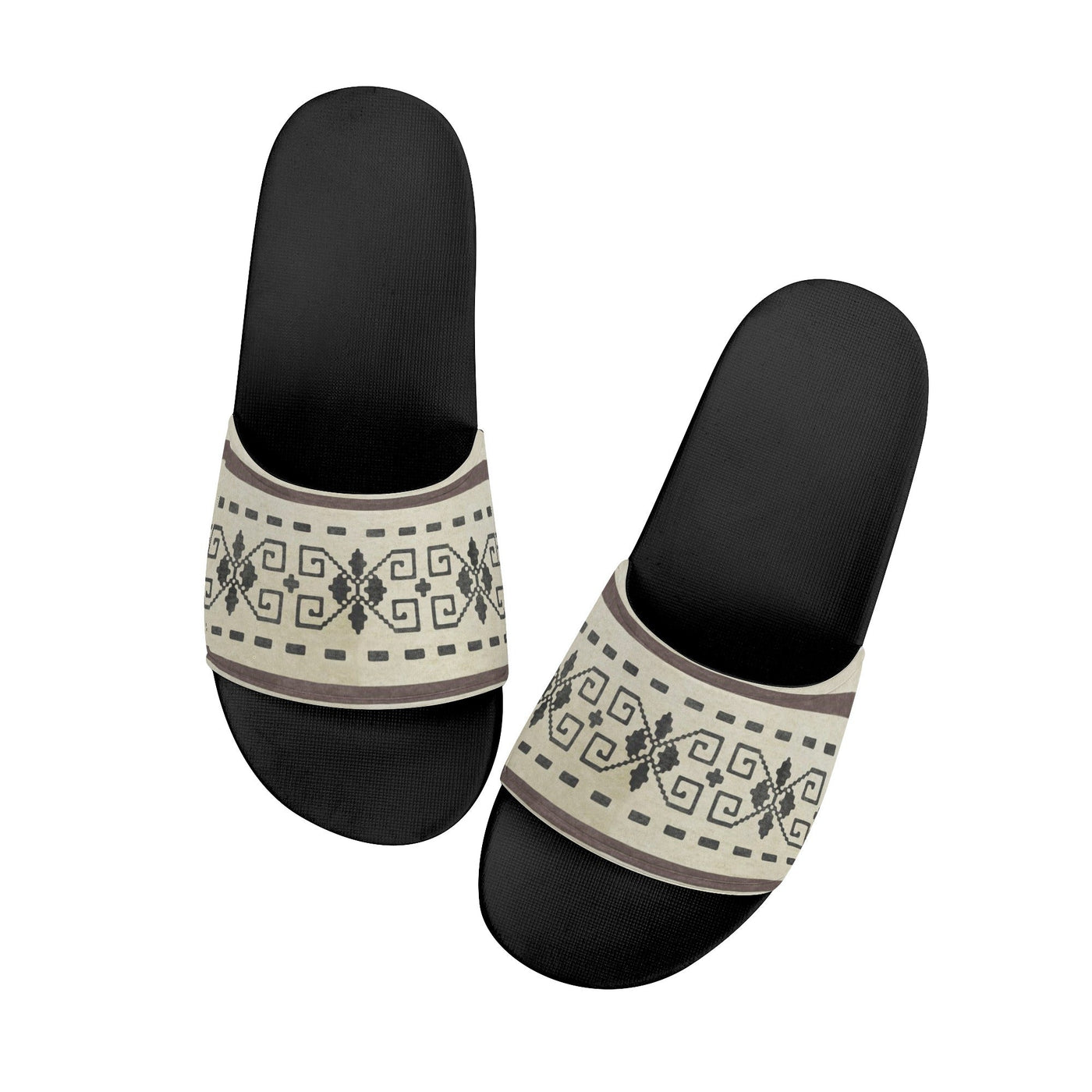 The Dude's Pool Slides with Lebowski Sweater Pattern