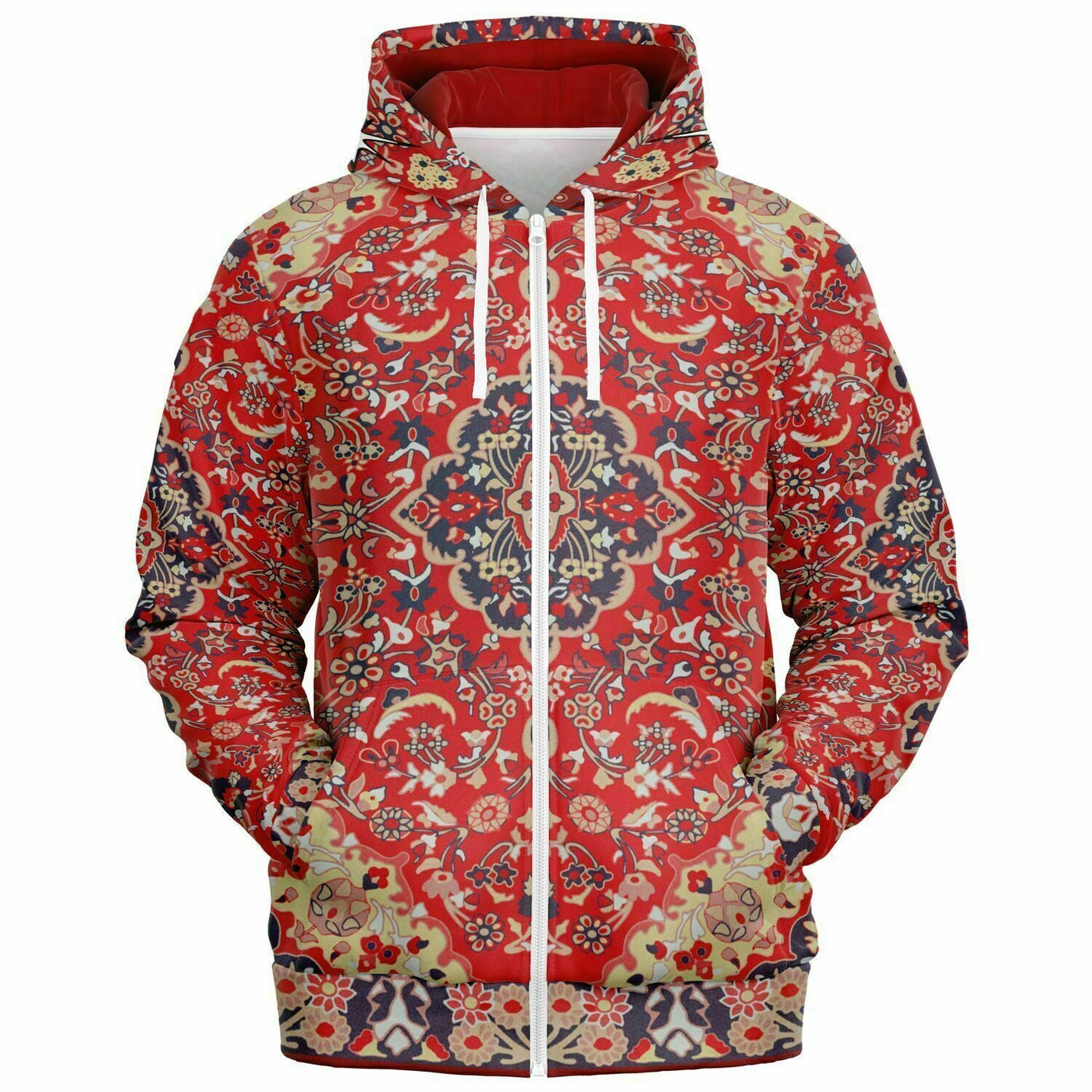 The Dude's Rug With Bowling Tape | Lebowski Zip-up Hoodie