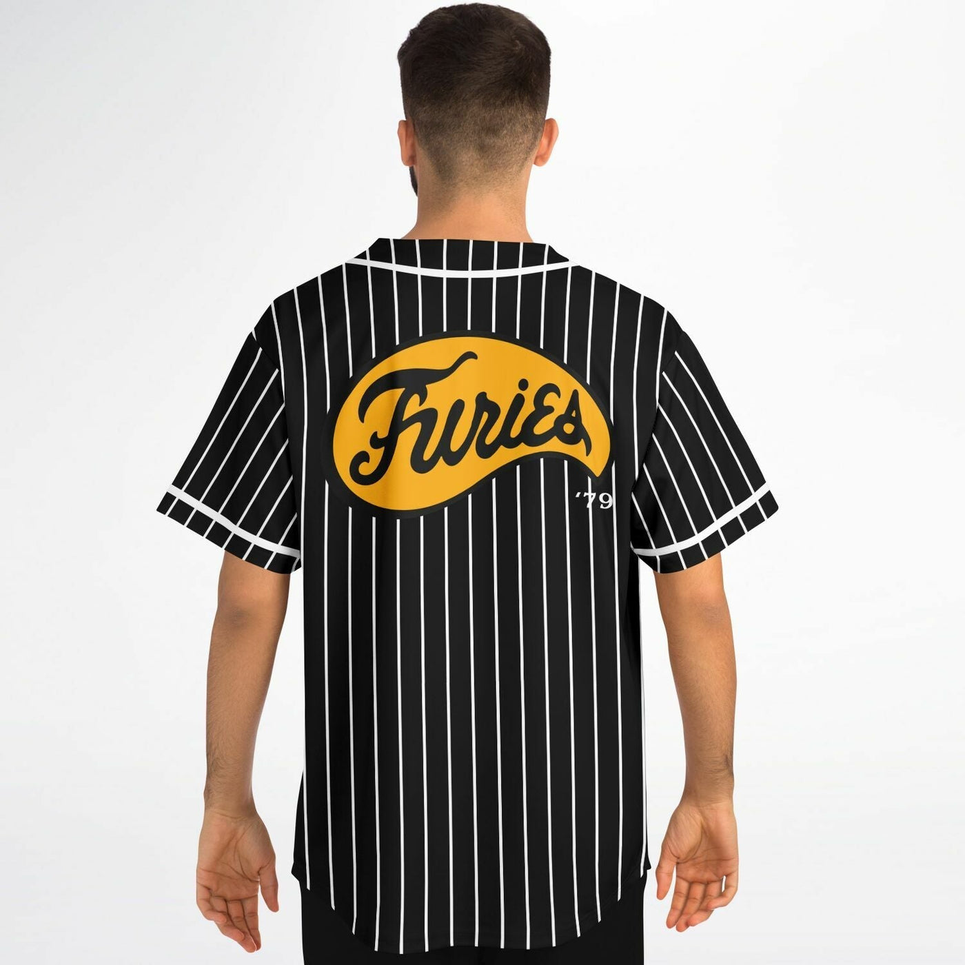 The Furies Baseball Jersey - The Warriors Riverside Gang (Black Striped Pattern) |  XL