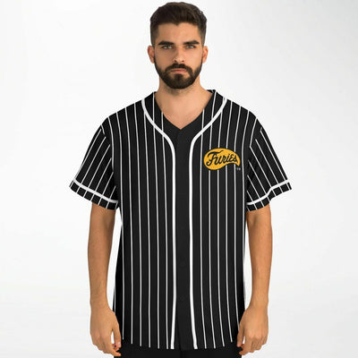 The Furies Baseball Jersey - The Warriors Riverside Gang (Black Striped Pattern)