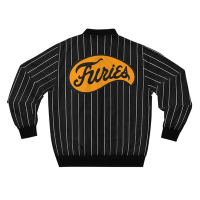 The Furies Bomber Jacket - The Warriors Baseball Gang (Black Striped Pattern)