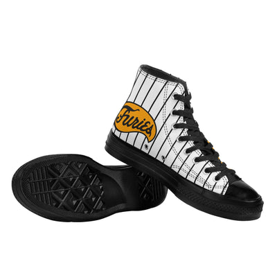 The Furies Classic High-Top Canvas Sneakers - Iconic baseball Gang in The Warriors Movie