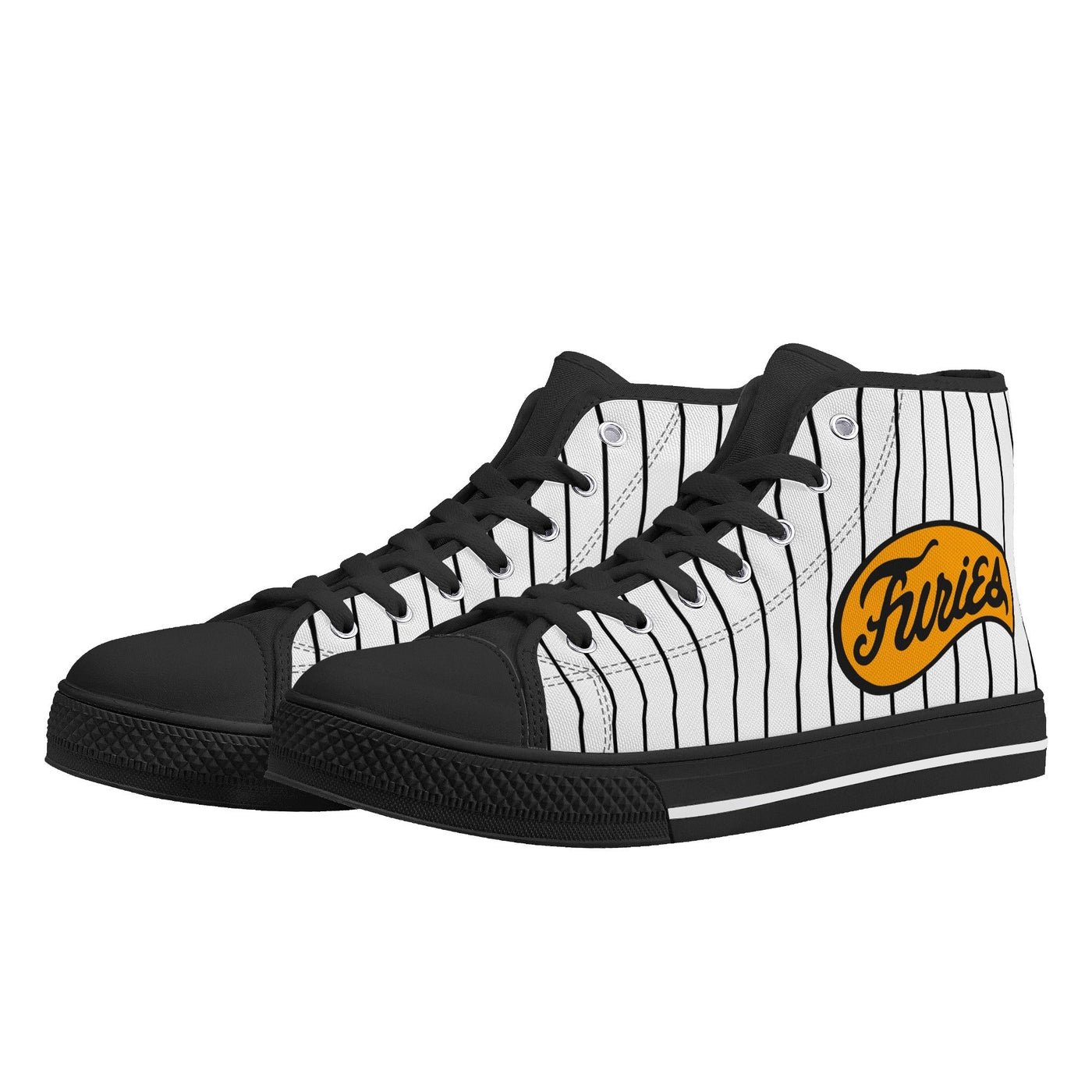 The Furies High-Top Canvas Sneakers - Iconic baseball Gang in The Warriors Movie