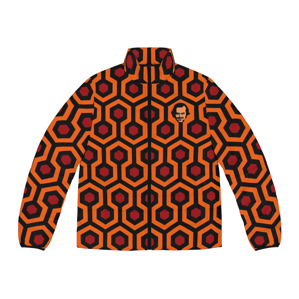 The Shining Puffer Jacket with Overlook Hotel Carpet Pattern