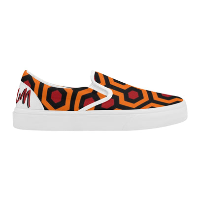 The Shining Slip-on Sneakers RedruM 237 with Overlook Hotel Carpet Pattern