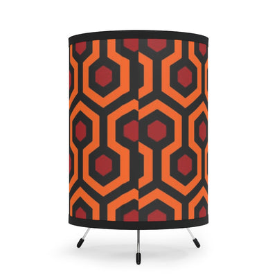 The Shining Tripod Lamp with Overlook Hotel Carpet Pattern