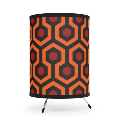 The Shining Tripod Lamp with Overlook Hotel Carpet Pattern