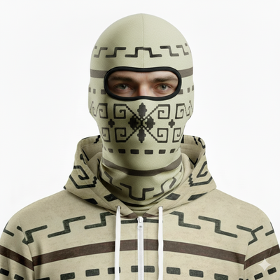 The Dude Lebowski Cardigan Pattern Balaclava Face Mask with timeelements .shop lebowski zip up hoodie