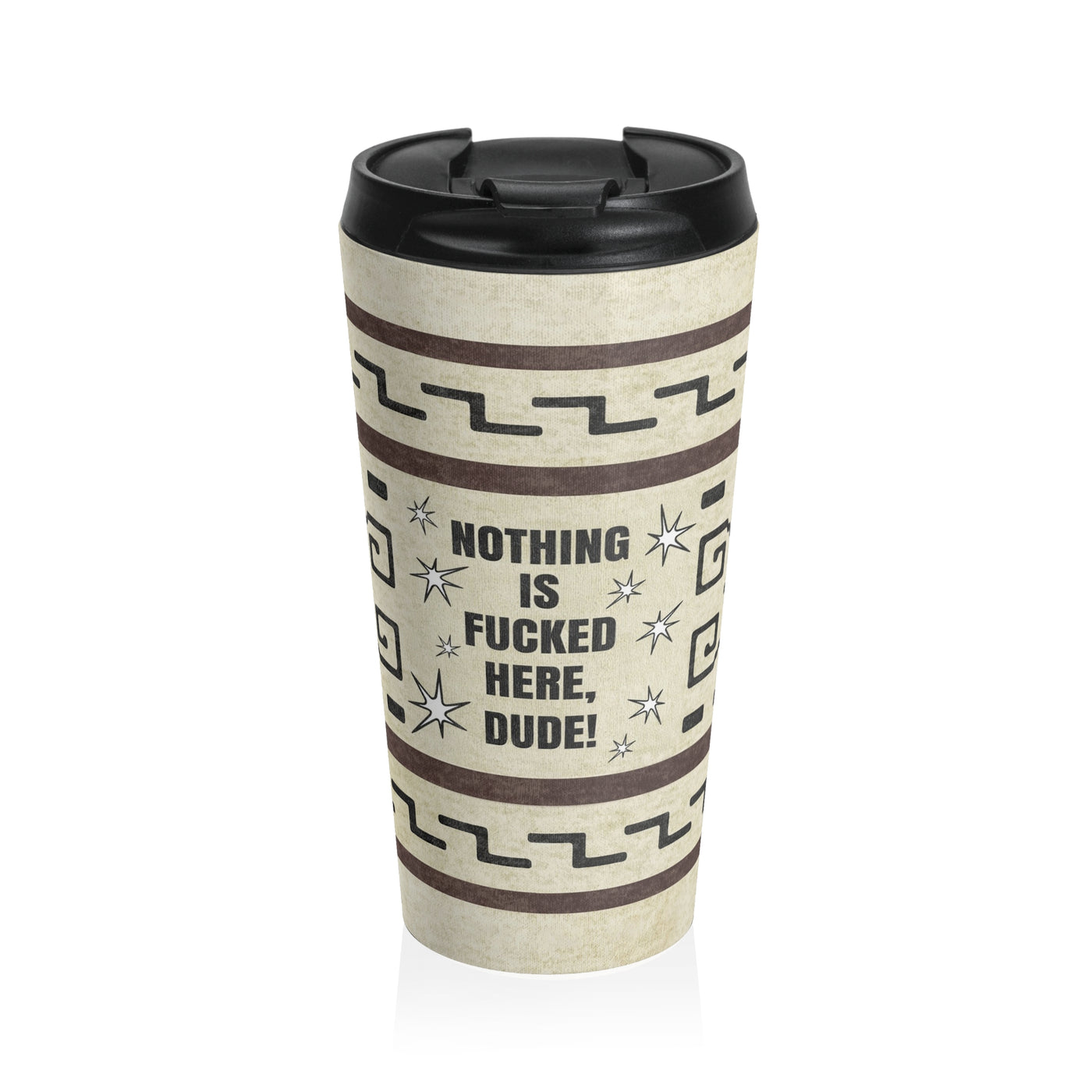 The Dude Traveller Mug With Iconic Lebowski Quote