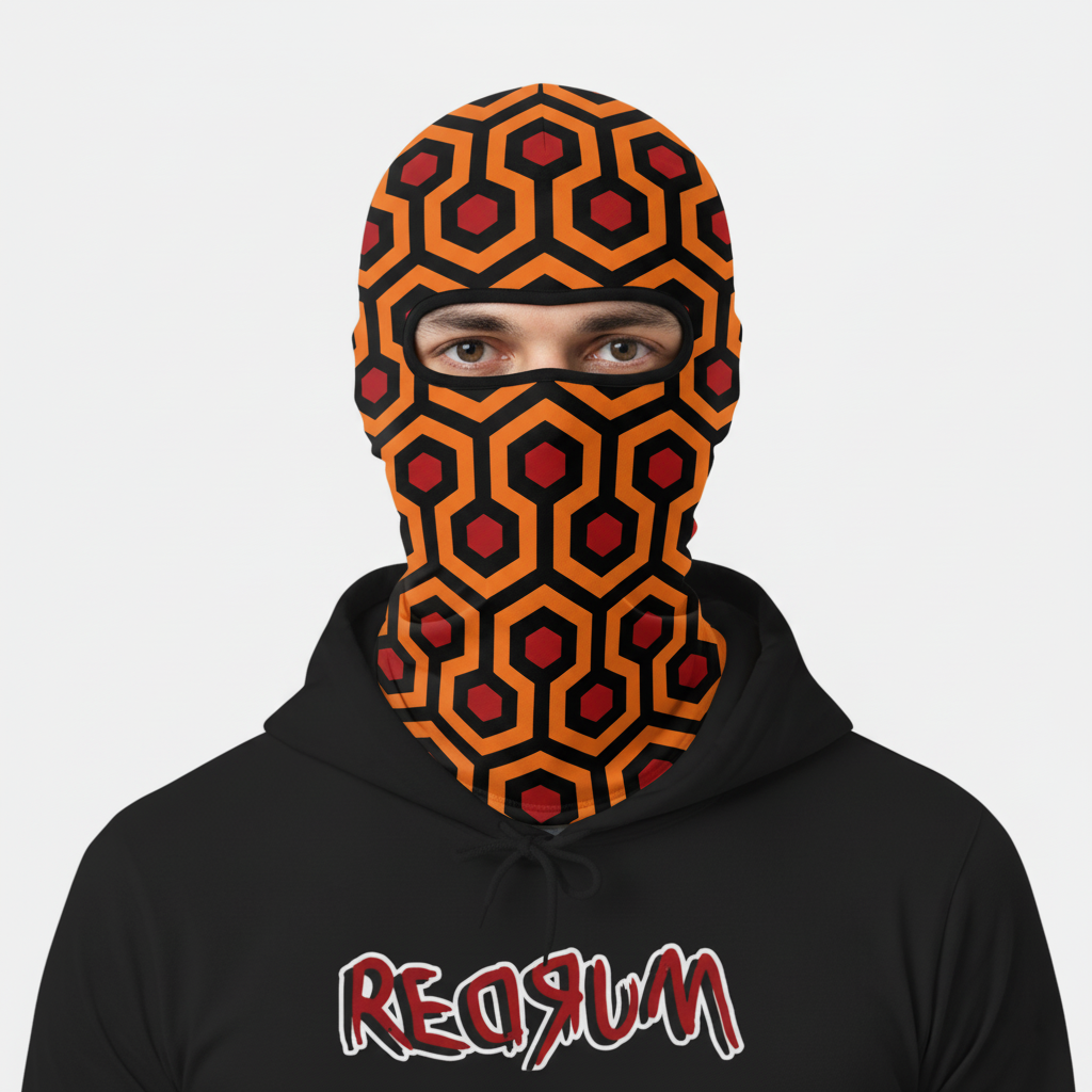 The Shining Overlook Hotel Carpet Balaclava – Horror Movie Full Face Mask & Ski Hood