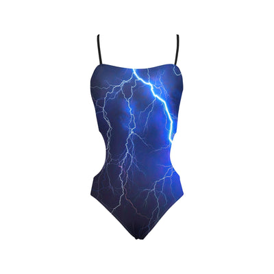 Thunderbolt Cutout Swimsuit with this straps – Electrify Your Beach Style