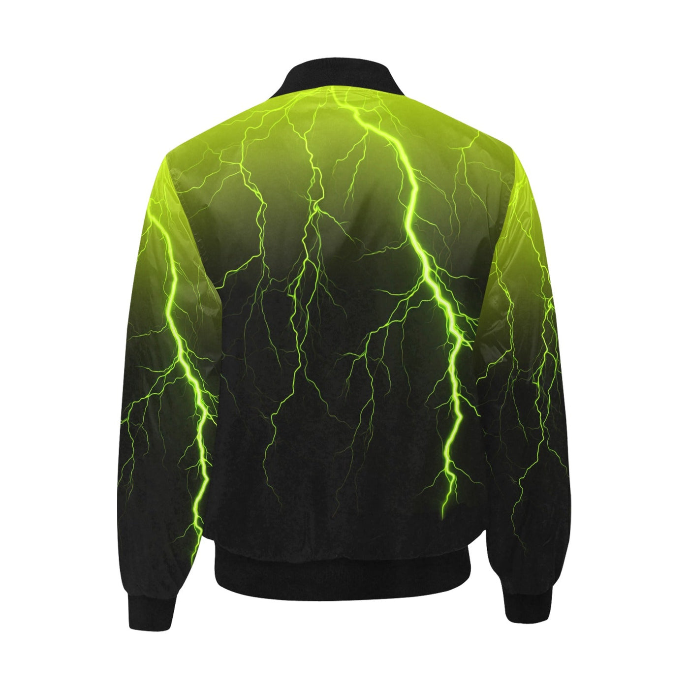 Thunderstorm Neon Green Quilted Bomber Jacket
