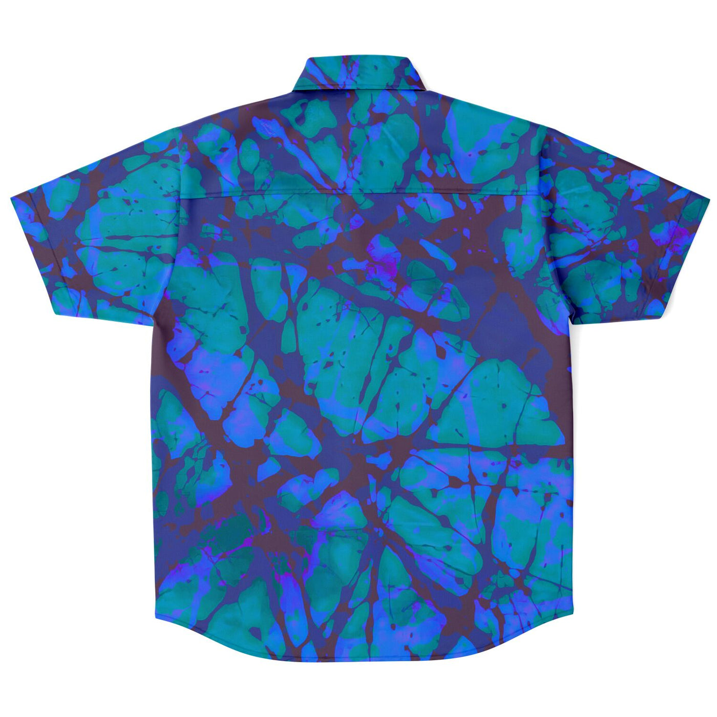 Tie-Dye Effect Shirt Coral Blue