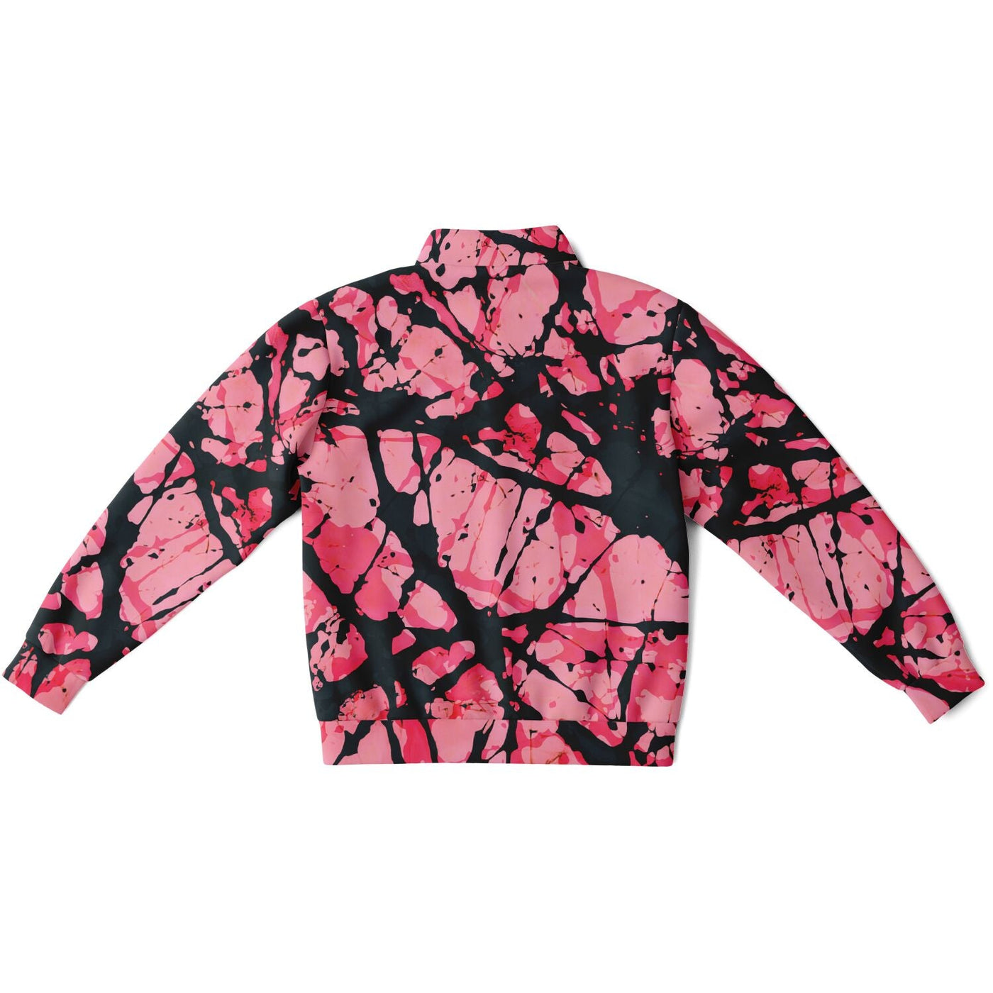 Tie-Dye Effect Track Jacket Pink Back