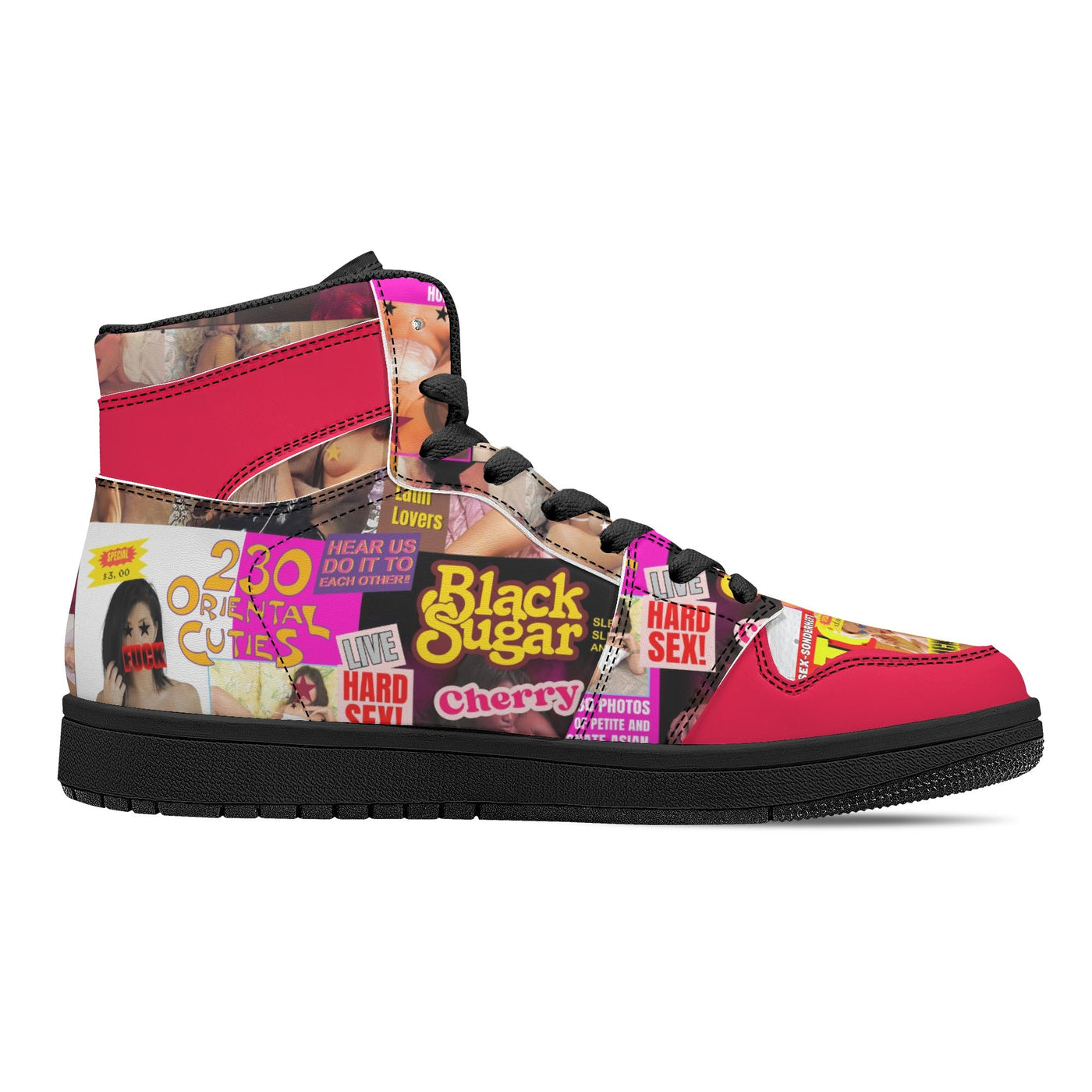 Tyler Durden Black Sugar High Top Sneakers - Inspired by Fight Club