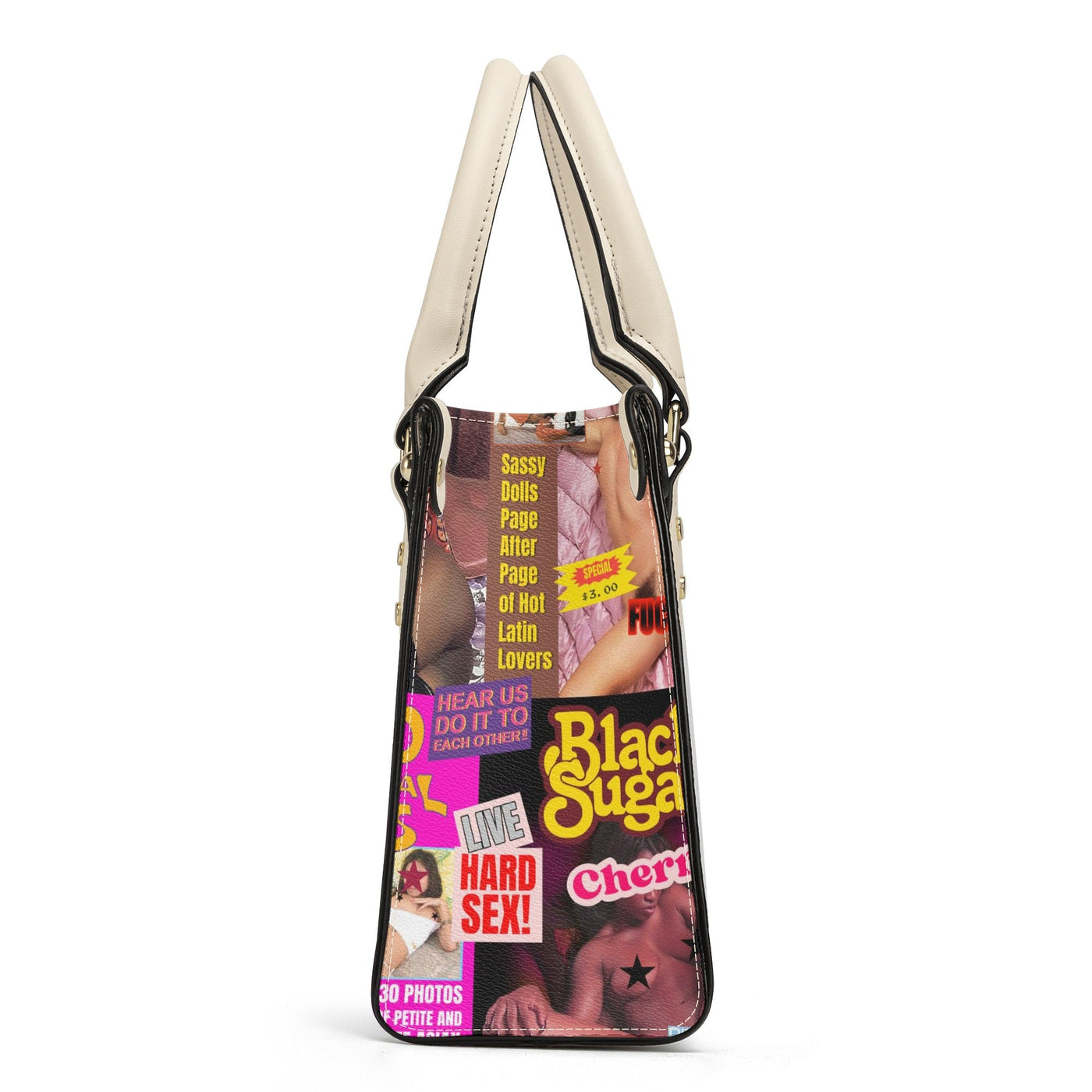 Tyler Durden Black Sugar Luxury Tote Handbag | Fight Club Inspired Fashion Bag