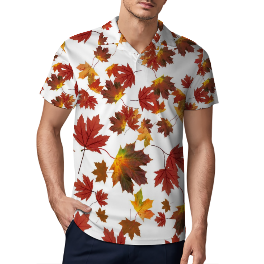 Tyler Durden Male Leaf Polo Shirt - Fight Club Inspired