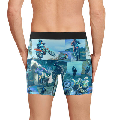 Tyler Durden Mens Underwear Boxers with Motorcycle Collage - Fight Club Fashion
