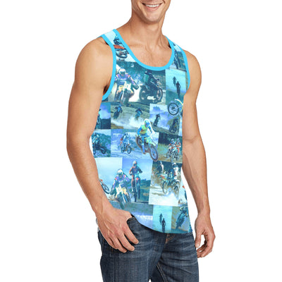 Tyler Durden Motocross Collage Tank v2 – Fight Club Inspired Streetwear
