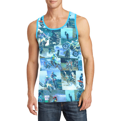 Tyler Durden Motocross Collage Tank v2 – Fight Club Inspired Streetwear