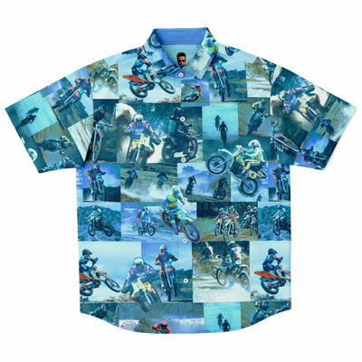 Tyler Durden Shirt with Motorcycle Collage - Fight Club Fashion