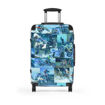 Tyler Durden Suitcase with Fight Club Motorcycles Collage
