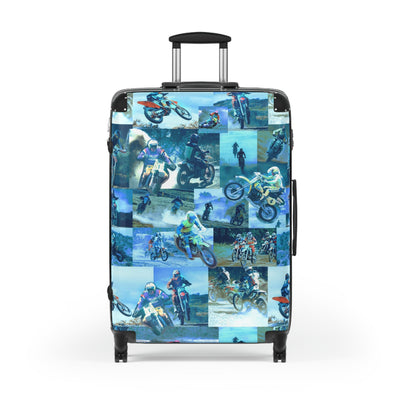 Tyler Durden Suitcase with Fight Club Motorcycles Collage