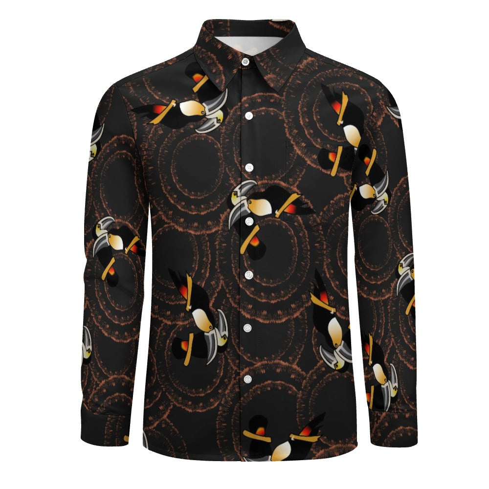 Tyler Durden Toucan Shirt – Fight Club Pattern (Dark Version)