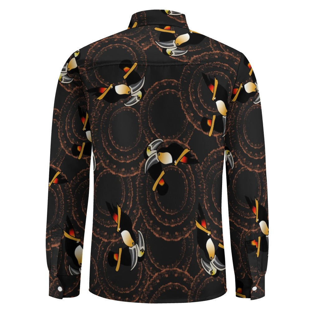 Tyler Durden Toucan Shirt – Fight Club Pattern (Dark Version)