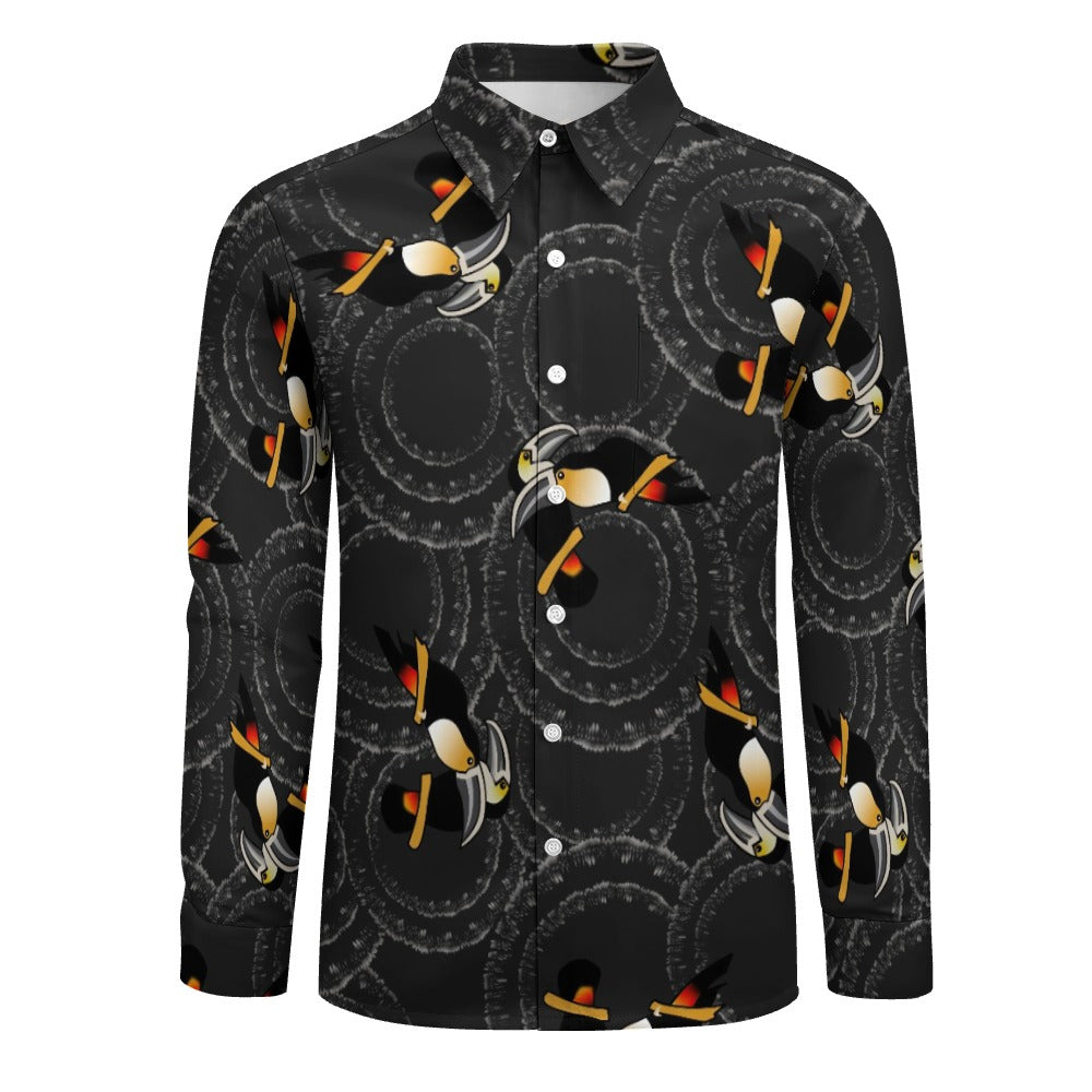 Tyler Durden Toucan Shirt – Fight Club Pattern (Dark Version)