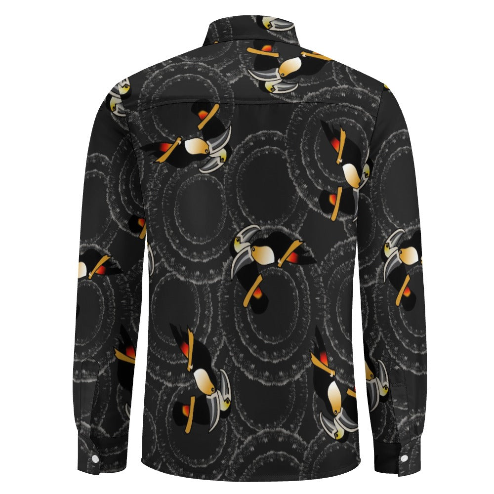 Tyler Durden Toucan Shirt – Fight Club Pattern (Dark Version)
