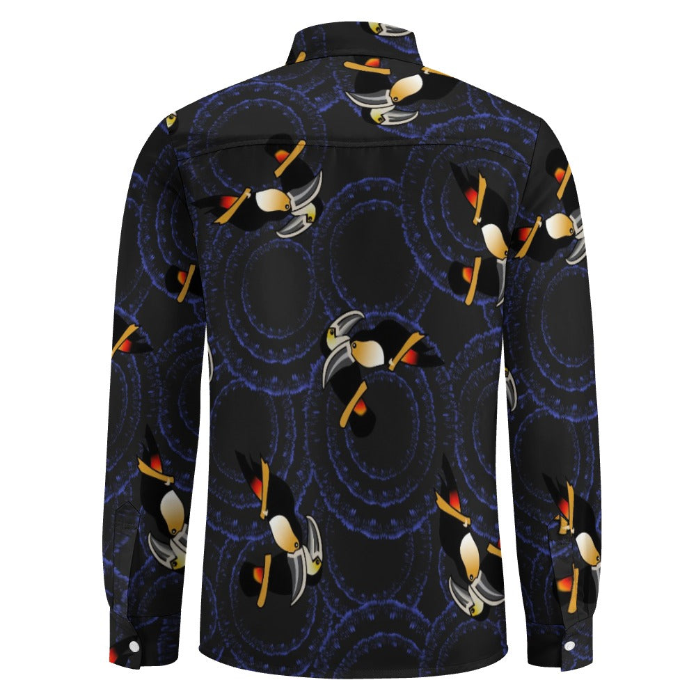 Tyler Durden Toucan Shirt – Fight Club Pattern (Dark Version)